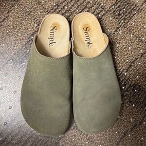 Simple brand Suede Clogs